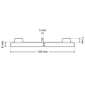 8 mm burkolat alátét